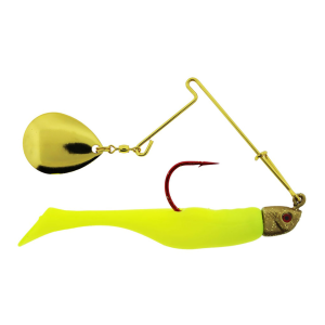 Image of Saltwater Assassin Red Daddy Spinner | Limetreuse; 1/4 oz.