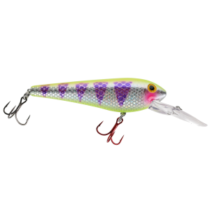 Image of Ice Strong Killer Fish Rattling Deep Divers | Chartreuse Tiger UV; 4 1/4 in.