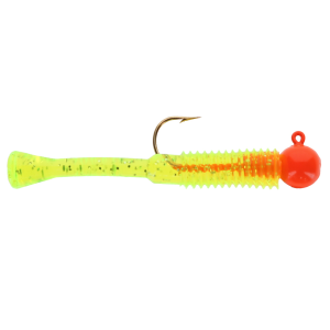 Image of Cubby Mini-Mite 2 Jigs | Orange-Clear Chartreuse-Glitter; 1/16 oz.