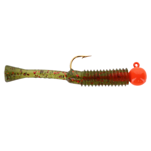 Image of Cubby Mini-Mite 2 Jigs | Orange-Melon-Red Glitter; 1/16 oz.