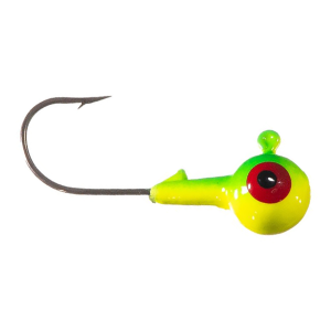 Image of Arkie Double Eye Jig Head | Lime-Chartreuse; 1/4 oz.
