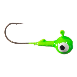 Image of Arkie Double Eye Jig Head | Lime; 1/16 oz.