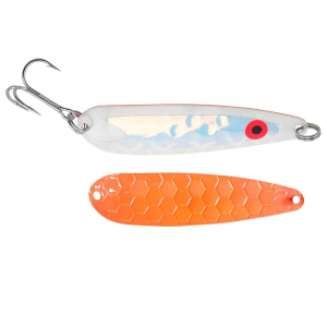 Image of Dreamweaver DW Spoon | Exclusive Color - White Squiggle UV-Orange Back; 3 3/4 in.