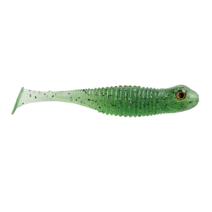 Image of Great Lakes Finesse Dropkick Shad | Spicy Melon; 3 1/4 in.