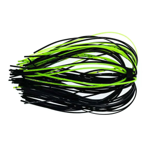 Image of Warrior Baits E-Z Change Skirts | Black-Chartreuse