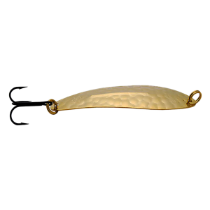Image of Williams Whitefish Spoon | Gold Honeycomb; 6 in.