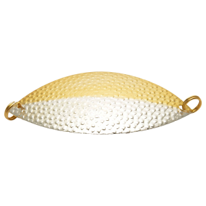 Image of Lake Clear Wabbler Spoon | Silver - Gold Nu-Wrinkle; 3 1/8 in.