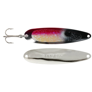 Image of Michigan Stinger Stingray Spoon | Exclusive Color - Glow Purple Clown; 4 1/4 in.