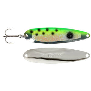 Image of Michigan Stinger Stingray Spoon | Exclusive Color - Glow Pickle Seed; 4 1/4 in.