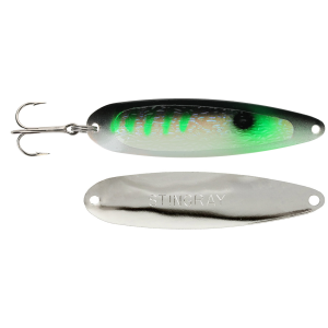 Image of Michigan Stinger Stingray Spoon | Exclusive Color - Glow Green Alewife; 4 1/4 in.