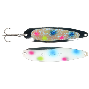 Image of Michigan Stinger Stingray Spoon | Exclusive Color - Glow Wonderbread; 4 1/4 in.