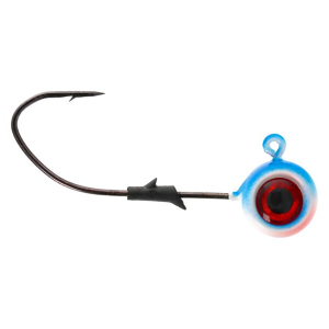 Image of Eagle Claw Lazer Sharp Pro-V Tungsten Pill Jig Head | Blue Moon Glow; 1/8 oz.