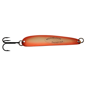 Image of Mooselook Thinfish Spoon | Orange Monkey; 3 in.
