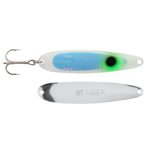 Image of Michigan Stinger Standard Spoon | Exclusive Color - Green Glow Ghost; 3 3/4 in.