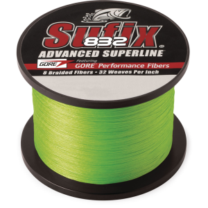 Image of Sufix 832 Advanced Superline | 15 lb.; Neon Lime; 1,200 yds.