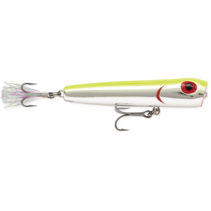 Image of Storm Saltwater Rattlin' Chug Bug | Metallic Silver-Chartreuse; 4 3/8 in.