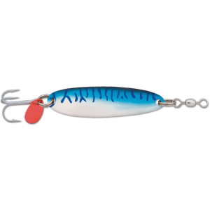 Image of Luhr Jensen Krocodile Spoon | Chrome-Blue Mackerel; 3/4 oz.
