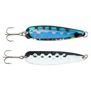 Image of Warrior Standard Spoon | UV Blue Perch; 4 in.