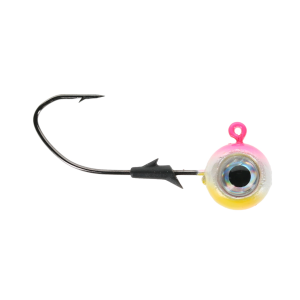 Image of Eagle Claw Lazer Sharp Pro-V Eagle Eye Ball Jig Head | Pink Bubble Gum; 3/8 oz.