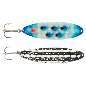 Image of Moonshine Lures Hammered Moonchip Spoon | Blue Jeans; 5 in.