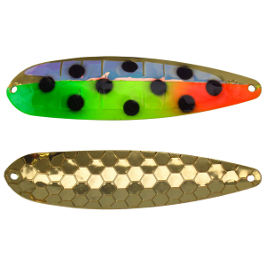 Image of Dreamweaver Magnum Spoon | UV Rasta Goose; 4 3/4 in.