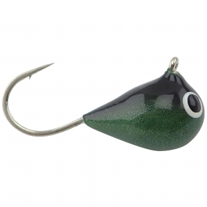 Image of Fiskas Hand-Painted Wolfram Tungsten Jig | UV Shrimp Green Stripe Effect; 9 mm