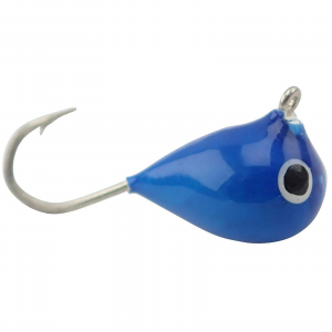 Image of Fiskas Hand-Painted Wolfram Tungsten Jig | UV Electric Blue Effect; 9 mm