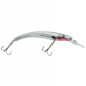 Image of Reef Runner 600 Series Deep Little Ripper Crankbait | Chrome/Black; 3 1/2 in.