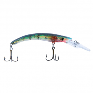 Image of Reef Runner 600 Series Deep Little Ripper Crankbait | Bare Naked Green Perch; 3 1/2 in.