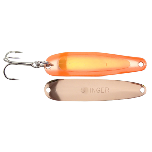 Image of Michigan Stinger Scorpion Spoon | Super UV Inmate Orange; 2 1/4 in.