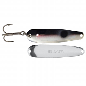 Image of Michigan Stinger Scorpion Spoon | Super UV Black Tuxedo; 2 1/4 in.