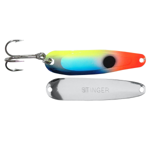 Image of Michigan Stinger Scorpion Spoon | UV Blue Veggies; 2 1/4 in.