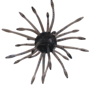 Yamamoto Uni HD Urchin Bait | Black w/ Blue Flake; 16 mm