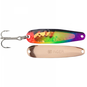 Image of Michigan Stinger Scorpion Spoon | Super UV Fluorescent Nascar Transparent; 2 1/4 in.