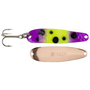 Image of Michigan Stinger Scorpion Spoon | Purple Frog; 2 1/4 in.