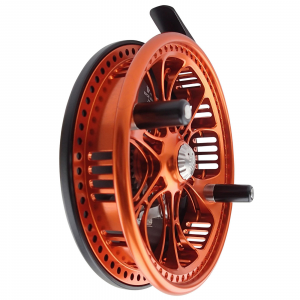 Image of Kingpin Zeppelin Centerpin Reel | Z475 Orange