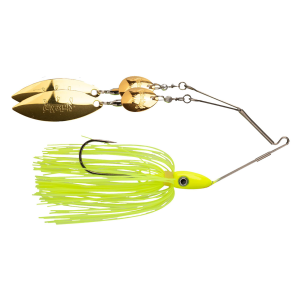 Strike King Two-Time Spinnerbait | Chartreuse; 3/8 oz.