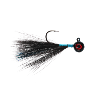 Kane's Jigs Kane's Big Eye Handtied Hair Jig | Black Bear-Blue; 1/8 oz. - $8.49 at FishUSA