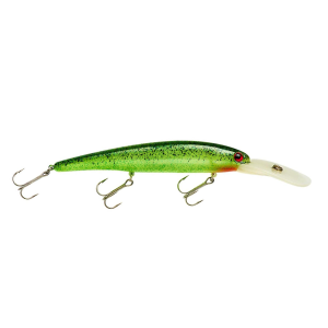Image of Bandit Walleye Deep Diver | Glo Green/Black Splatter; 4 3/4 in.