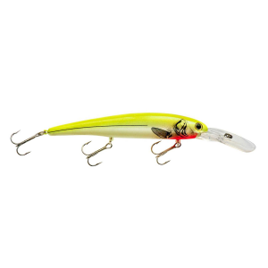 Image of Bandit Walleye Deep Diver | Pearl/Chartreuse Back; 4 3/4 in.