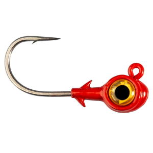 Z-Man Trout Eye X Jig Head | Red/Gold; 1/8 oz.