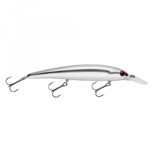 Image of Bandit Walleye Shallow Diver | Chrome-Red Eye; 4 3/4 in.