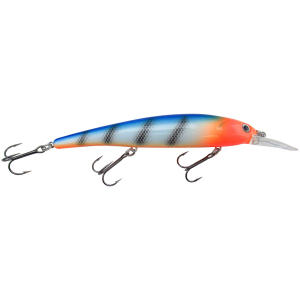 Image of Bandit Walleye Shallow Diver | White Blue Orange Head; 4 3/4 in.