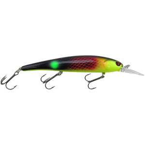 Image of Bandit Walleye Shallow Diver | Black Pink Yellow Head; 4 3/4 in.
