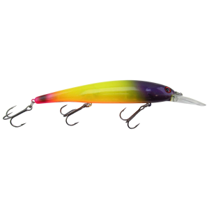 Image of Bandit Walleye Shallow Diver | Chartreuse Green Purple Head; 4 3/4 in.