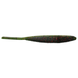 Yamamoto Shad Shape Worm | Watermelon w/ Black/Red Flake; 3.75 in.