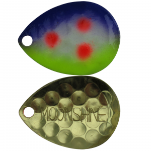 Image of Moonshine Lures Harness Spinner Blades | JJ Mac Muffin - Brass; 4