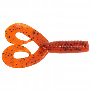 Image of Yamamoto Double Tail Grub | Fire Craw; 4 in.