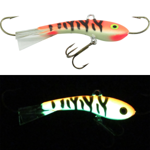 Image of Moonshine Lures Fat Bottom Shiver Minnow | Tangerine Tiger; 1 7/8 in.