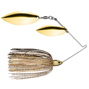 Image of Strike King Tour Grade Double Willow Spinnerbait | Gold Shiner; 3/8 oz.